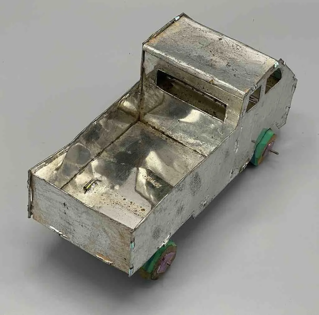 African Recycled Metal Can Toy Utility Pickup Truck - Burkina Faso