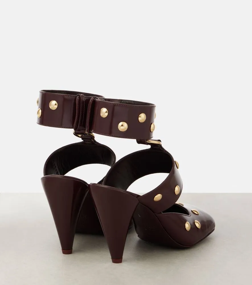 Chloe Jade studded leather pumps
