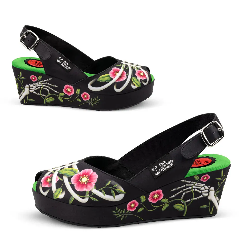 Chocolaticas Necroflora Women's Sandals - UK 7.5 Left Only!