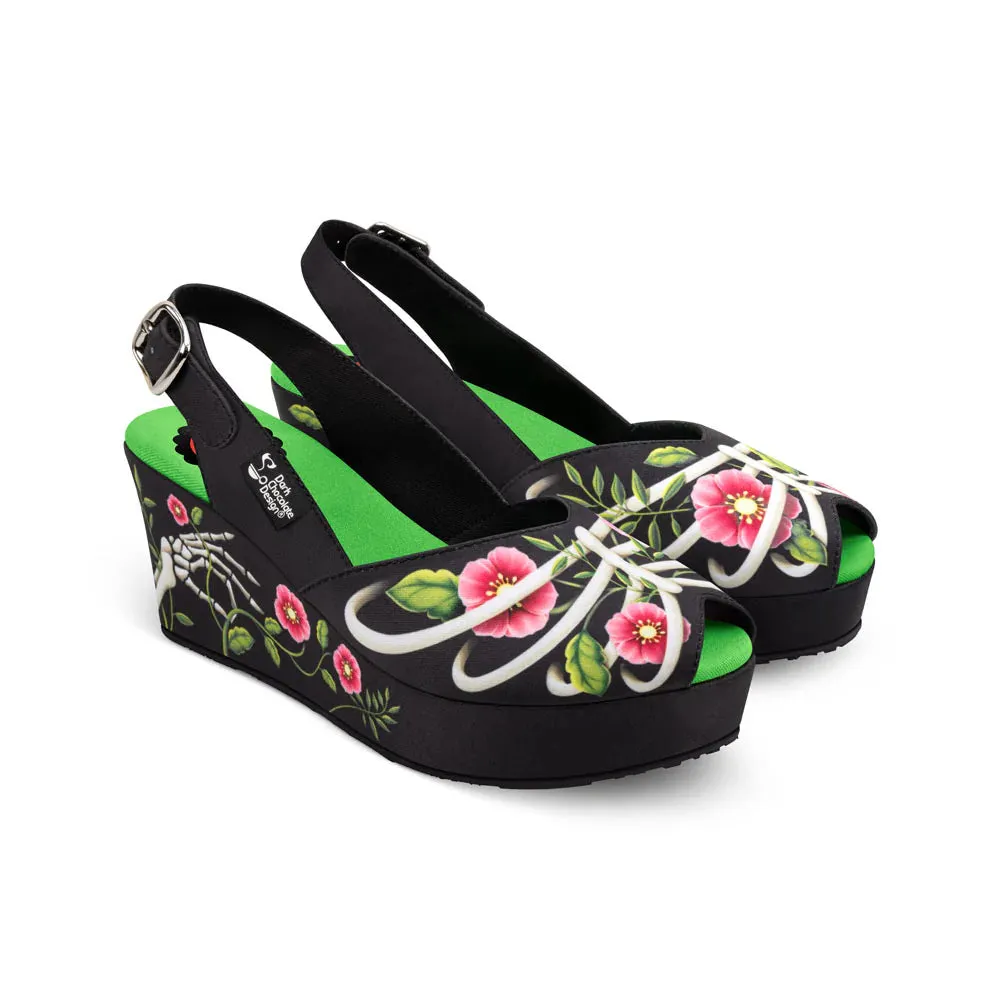Chocolaticas Necroflora Women's Sandals - UK 7.5 Left Only!