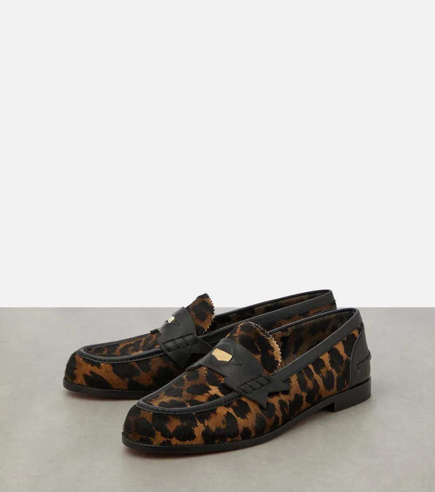 Christian Louboutin Penny Donna leopard-print loafers