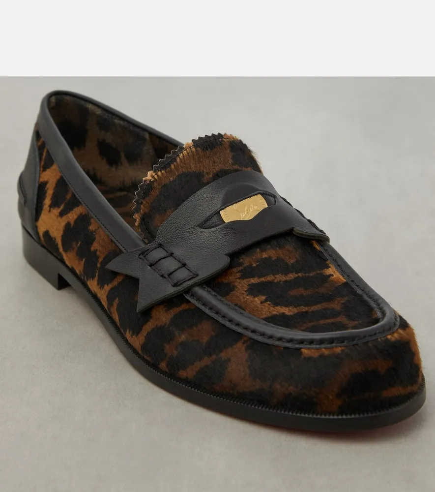 Christian Louboutin Penny Donna leopard-print loafers