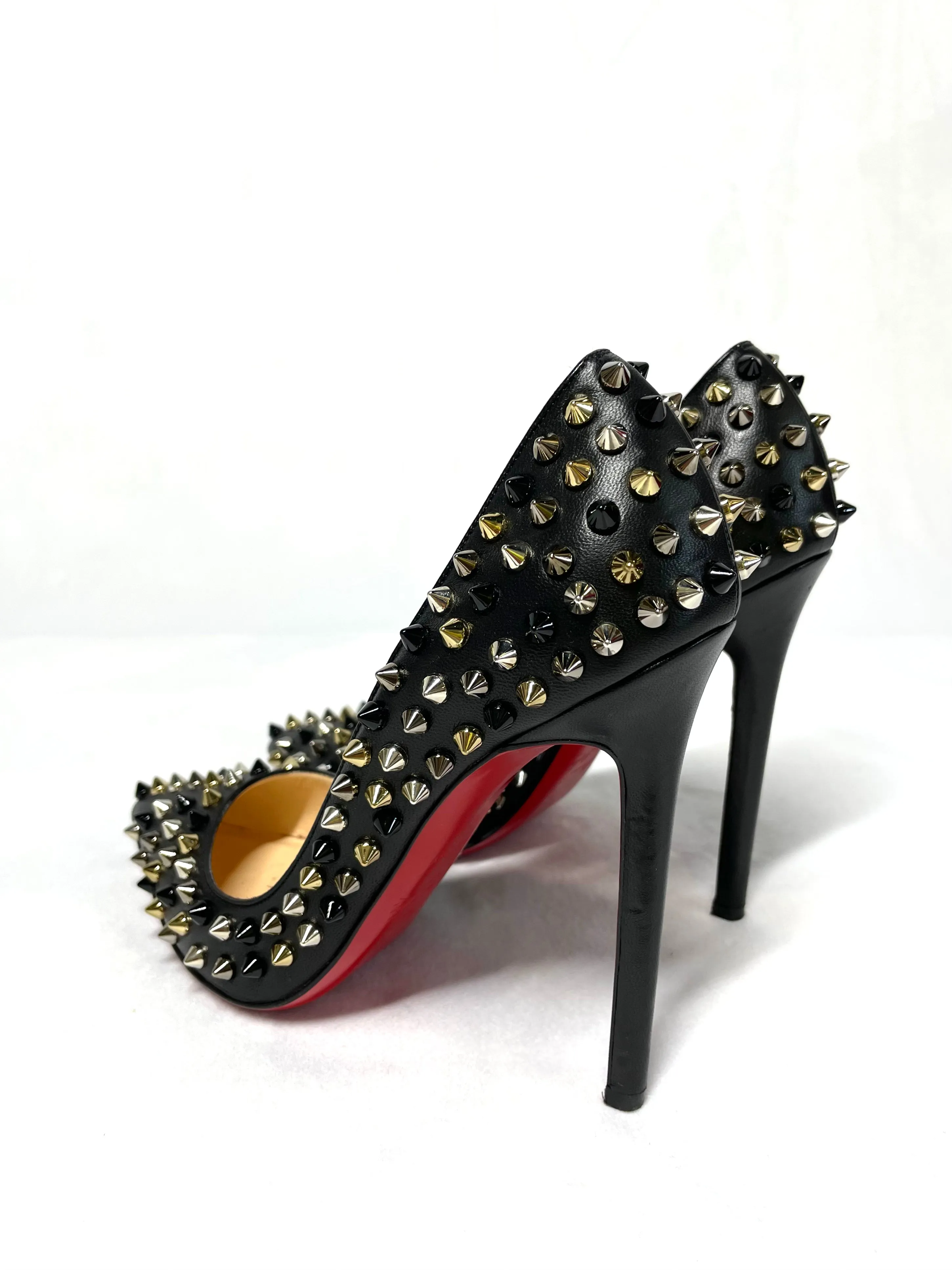 Christian Louboutin Studded Pigalle Pumps 36.5