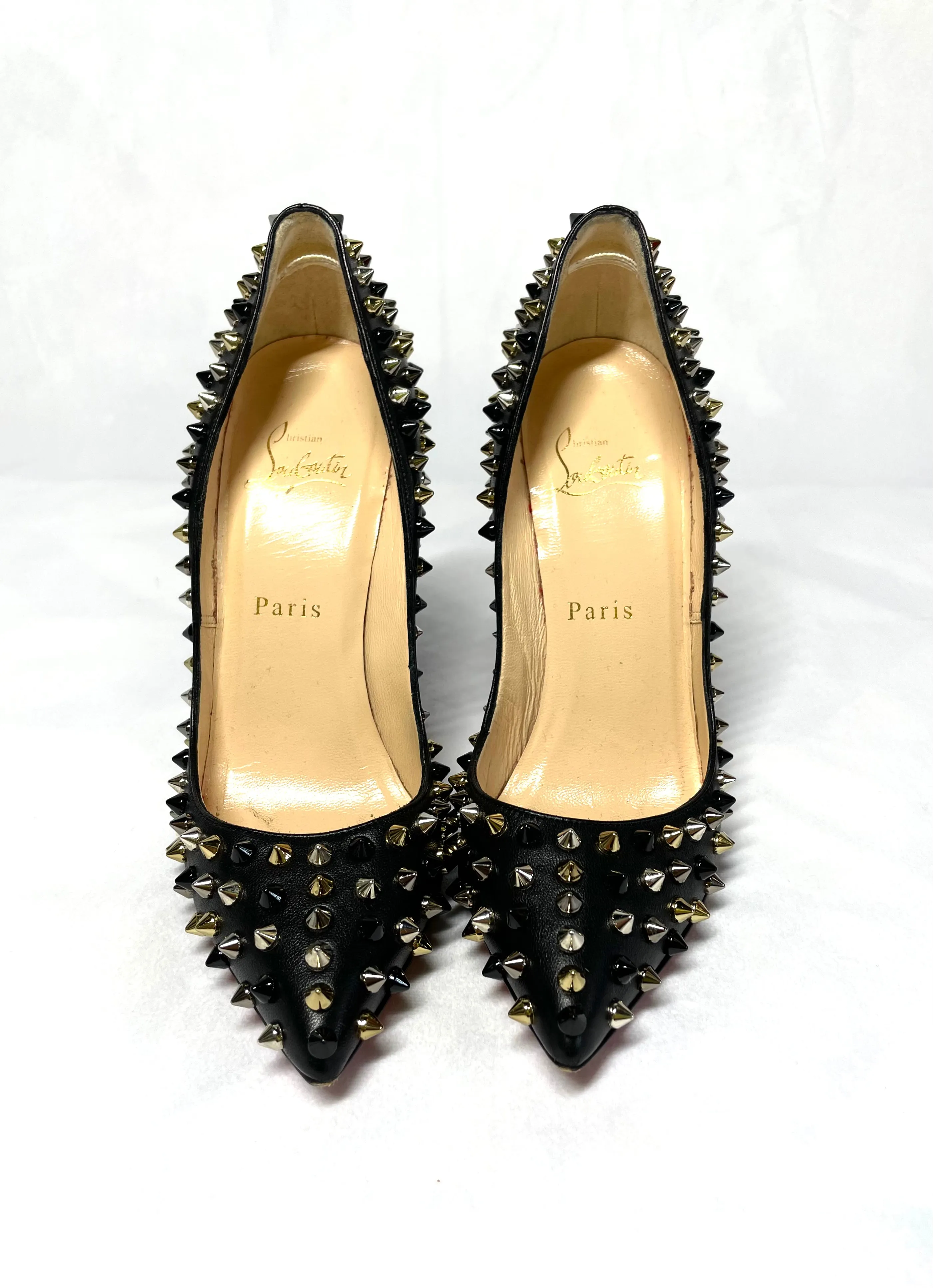 Christian Louboutin Studded Pigalle Pumps 36.5
