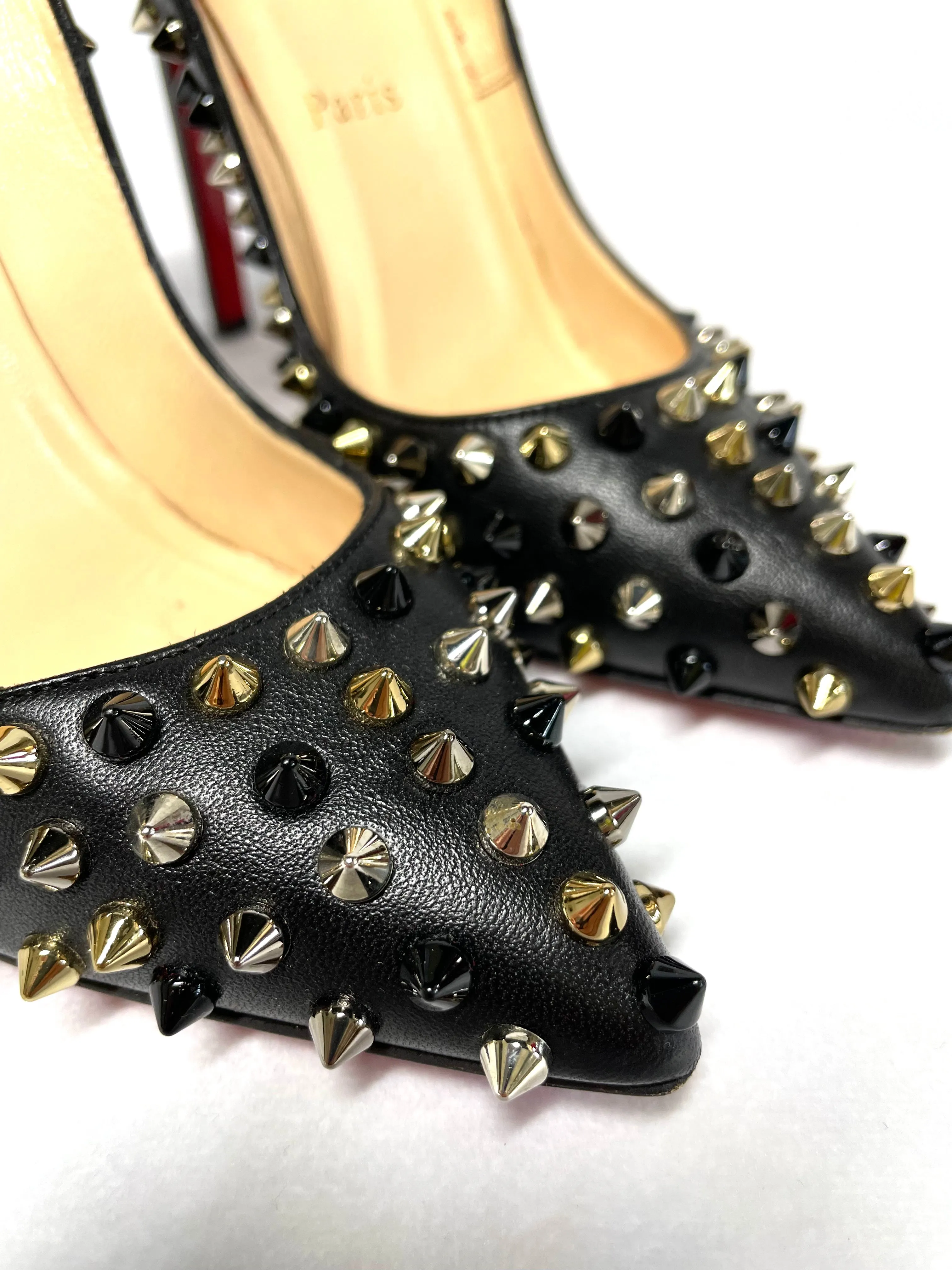 Christian Louboutin Studded Pigalle Pumps 36.5