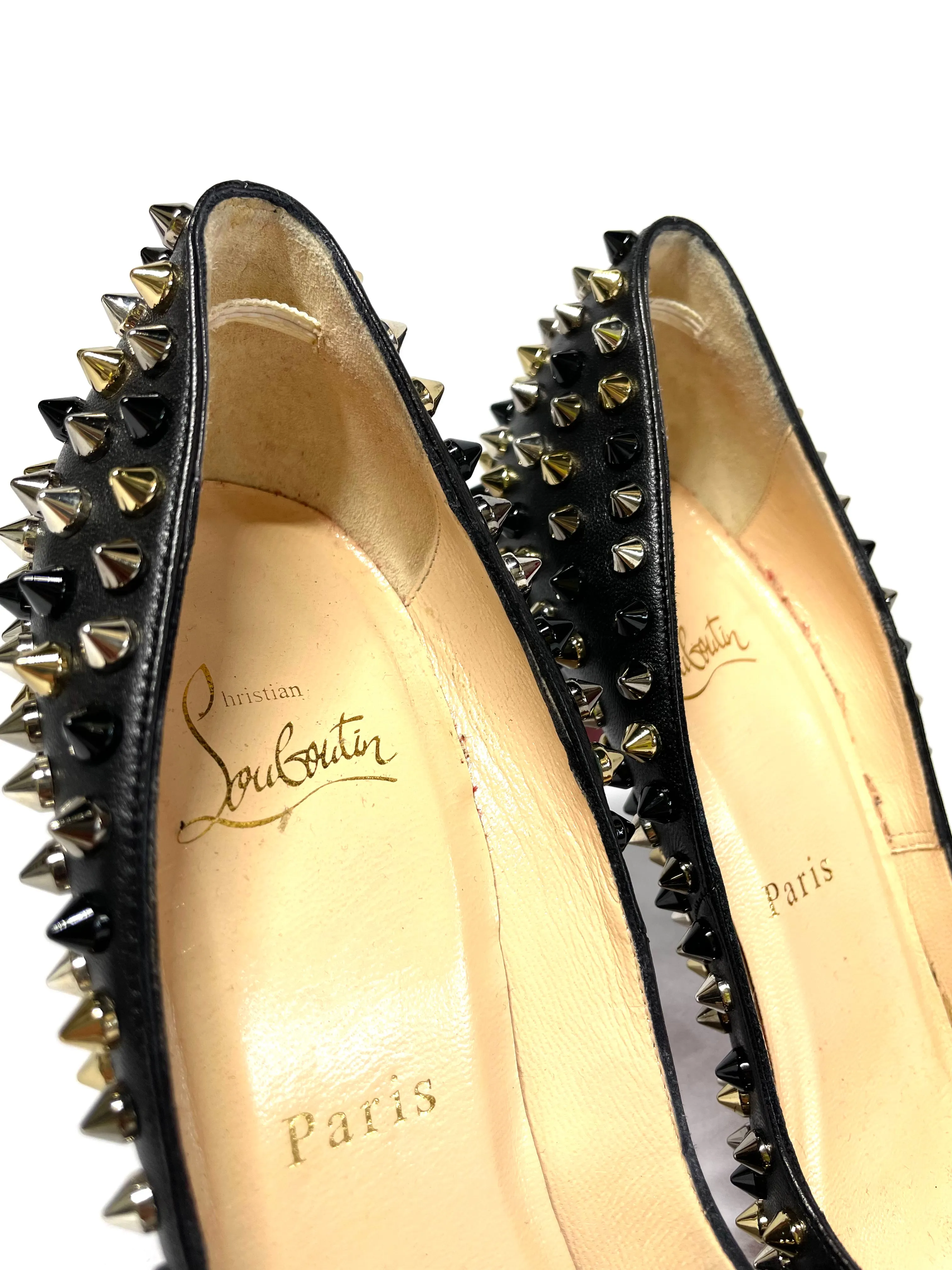 Christian Louboutin Studded Pigalle Pumps 36.5