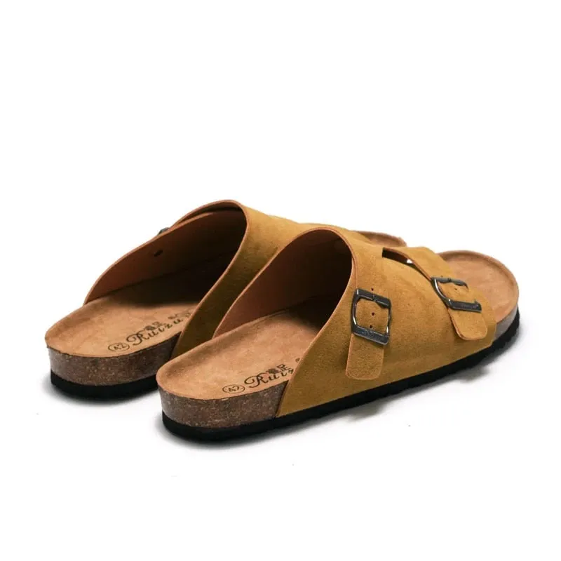 Cuzcare Men Breathable Suede Summer Trendy Orthopedic Sandals