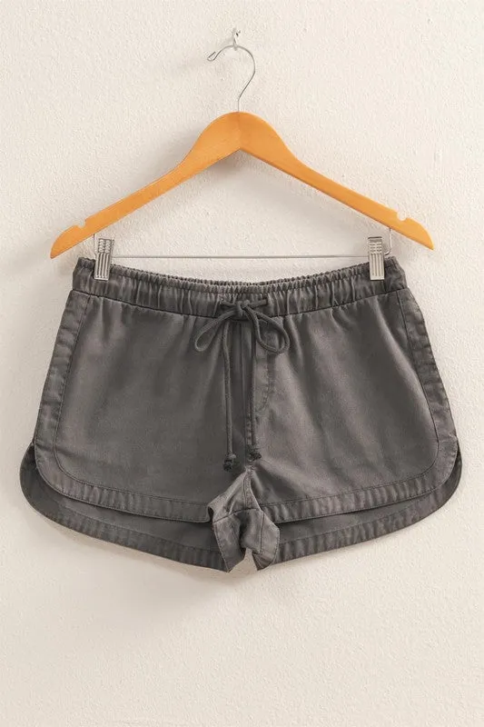 Drawstring Waist Casual Shorts
