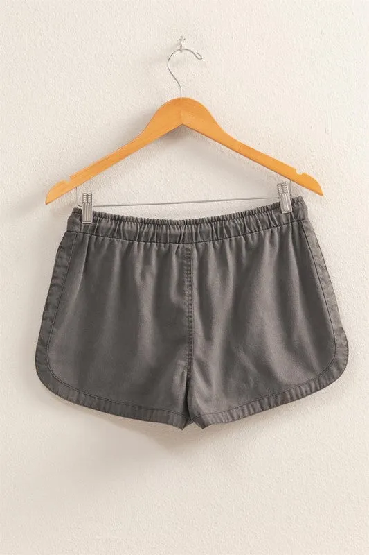 Drawstring Waist Casual Shorts