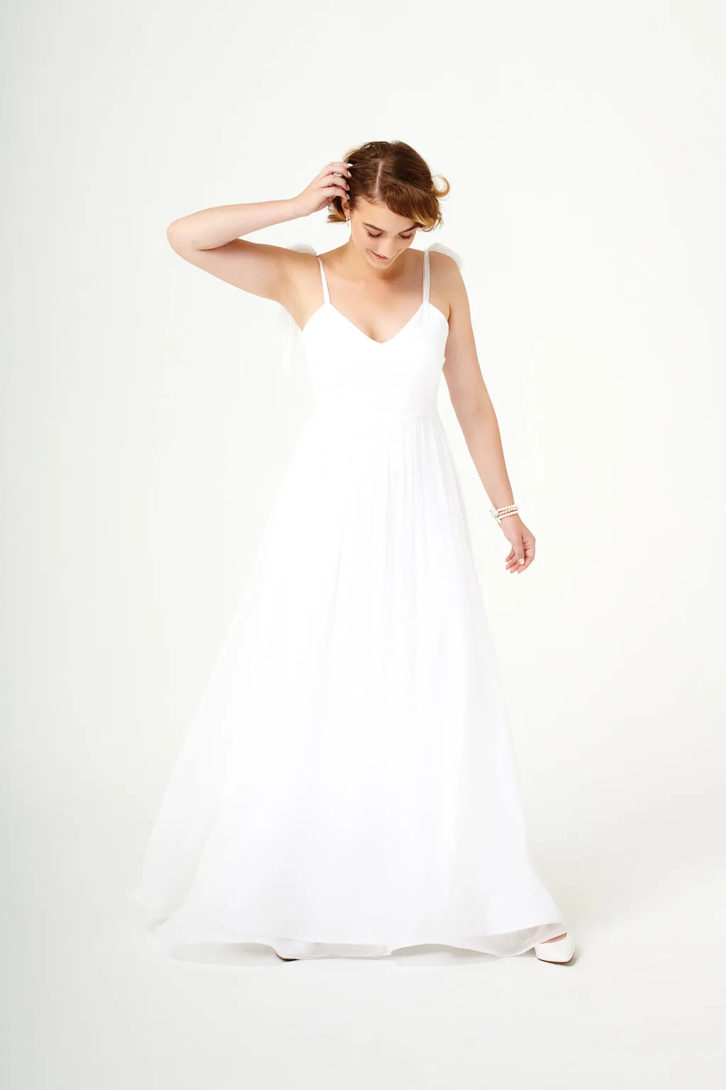 Dreamlover | Silk Wedding Gown with Bows