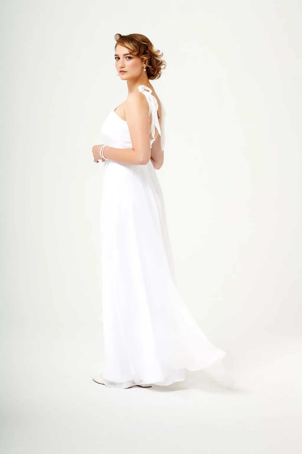 Dreamlover | Silk Wedding Gown with Bows