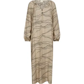 Evy maxi Dress / 100264 - Cream Graphic