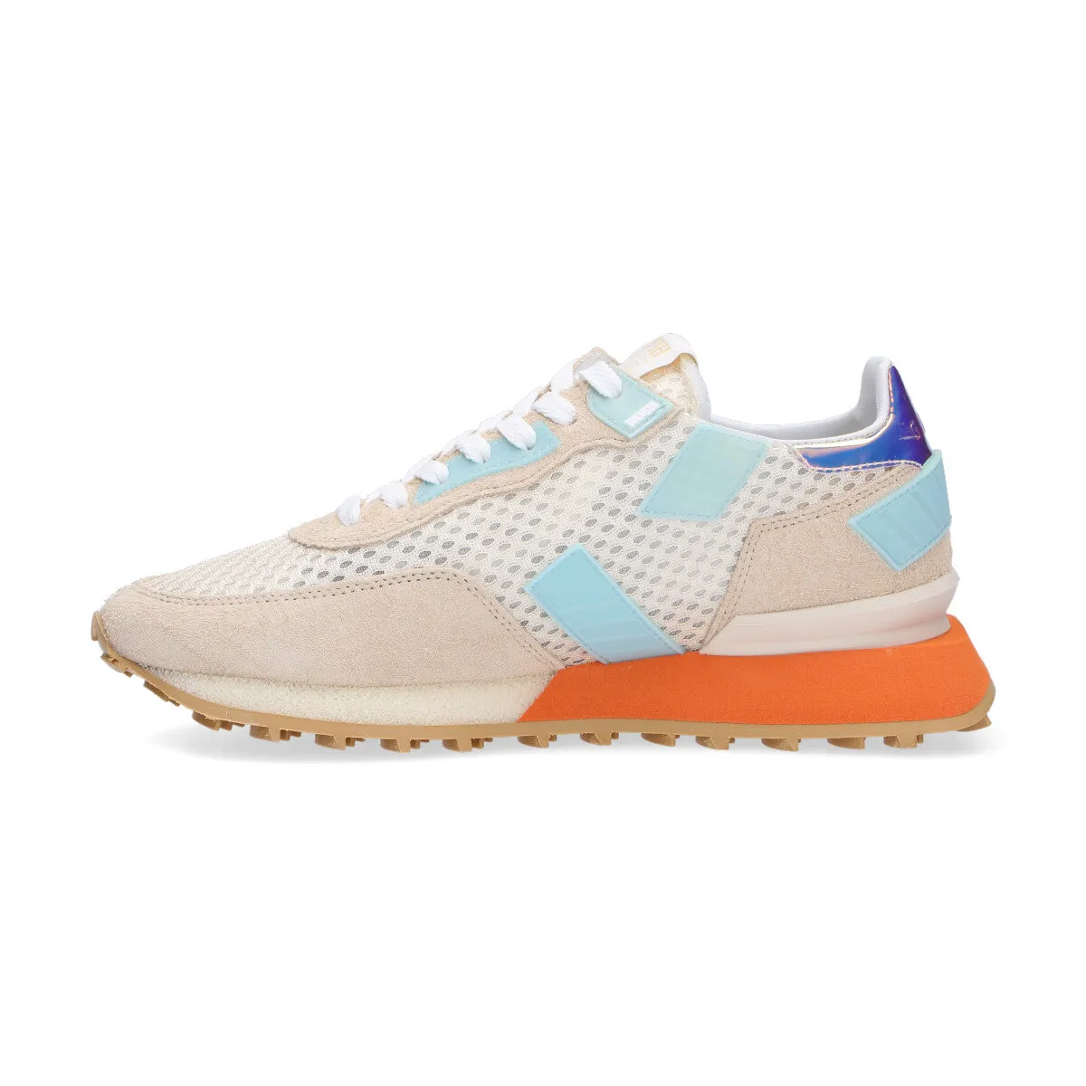 Ghoud sneakers Rush Groove crema azzurro