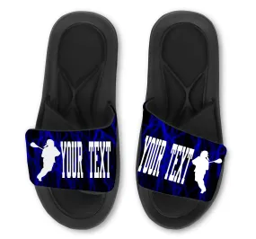 Lacrosse Custom Slides / Sandals -Lightning