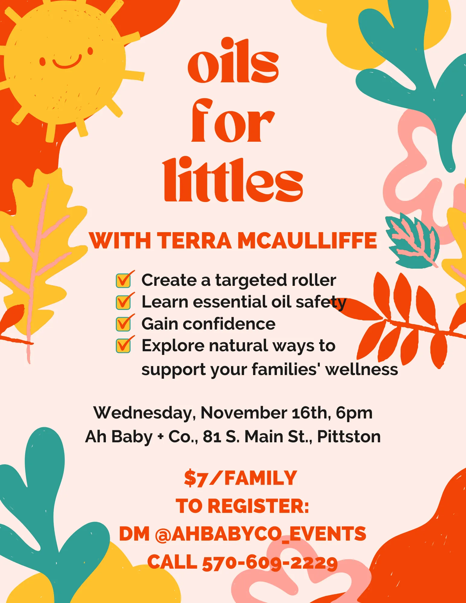 Oils for Littles Event