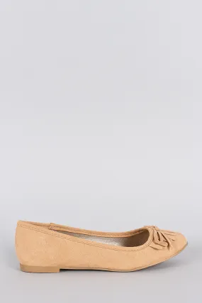 Qupid Bohemian Fringe Ballet Flat