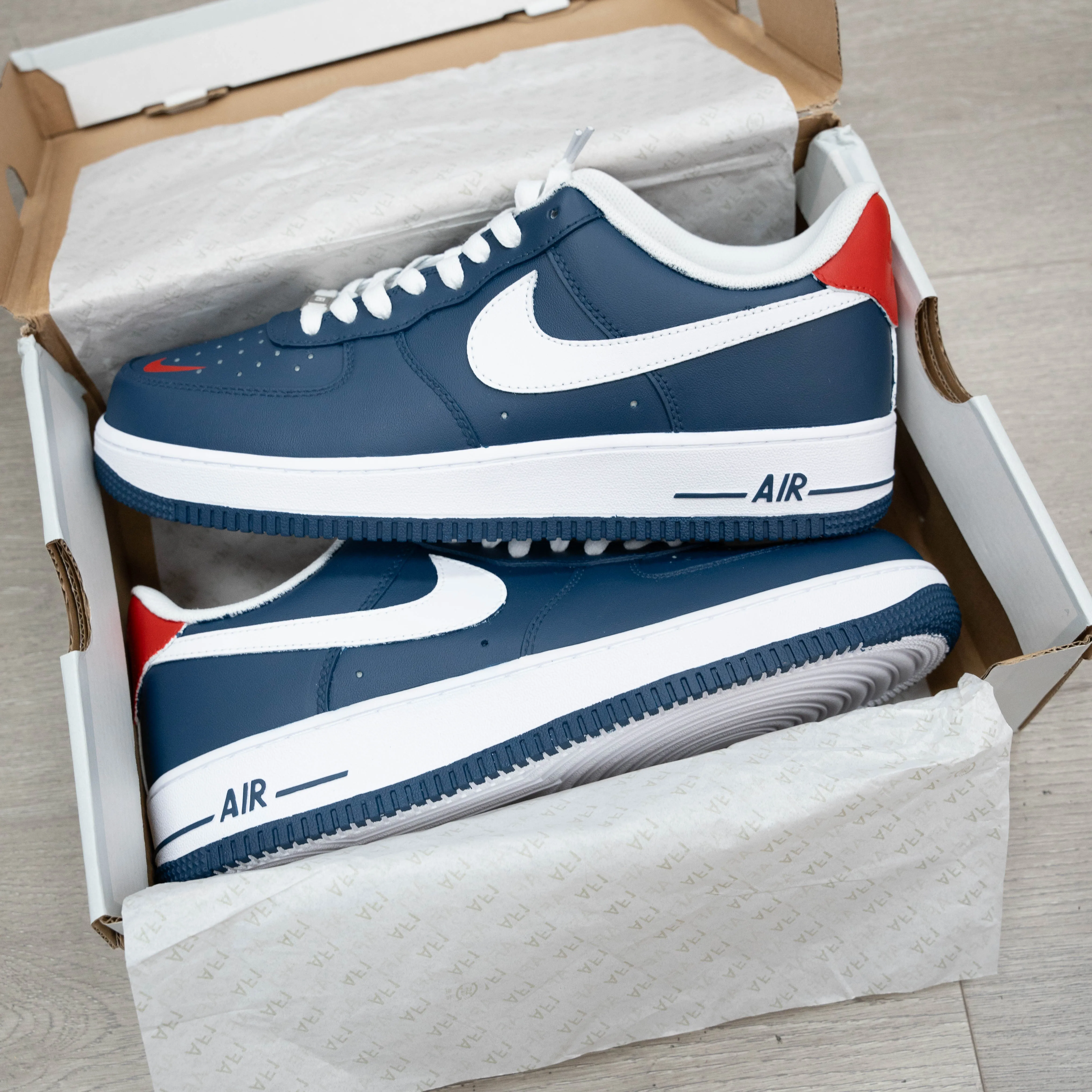 Red White Blue Custom Air Force 1