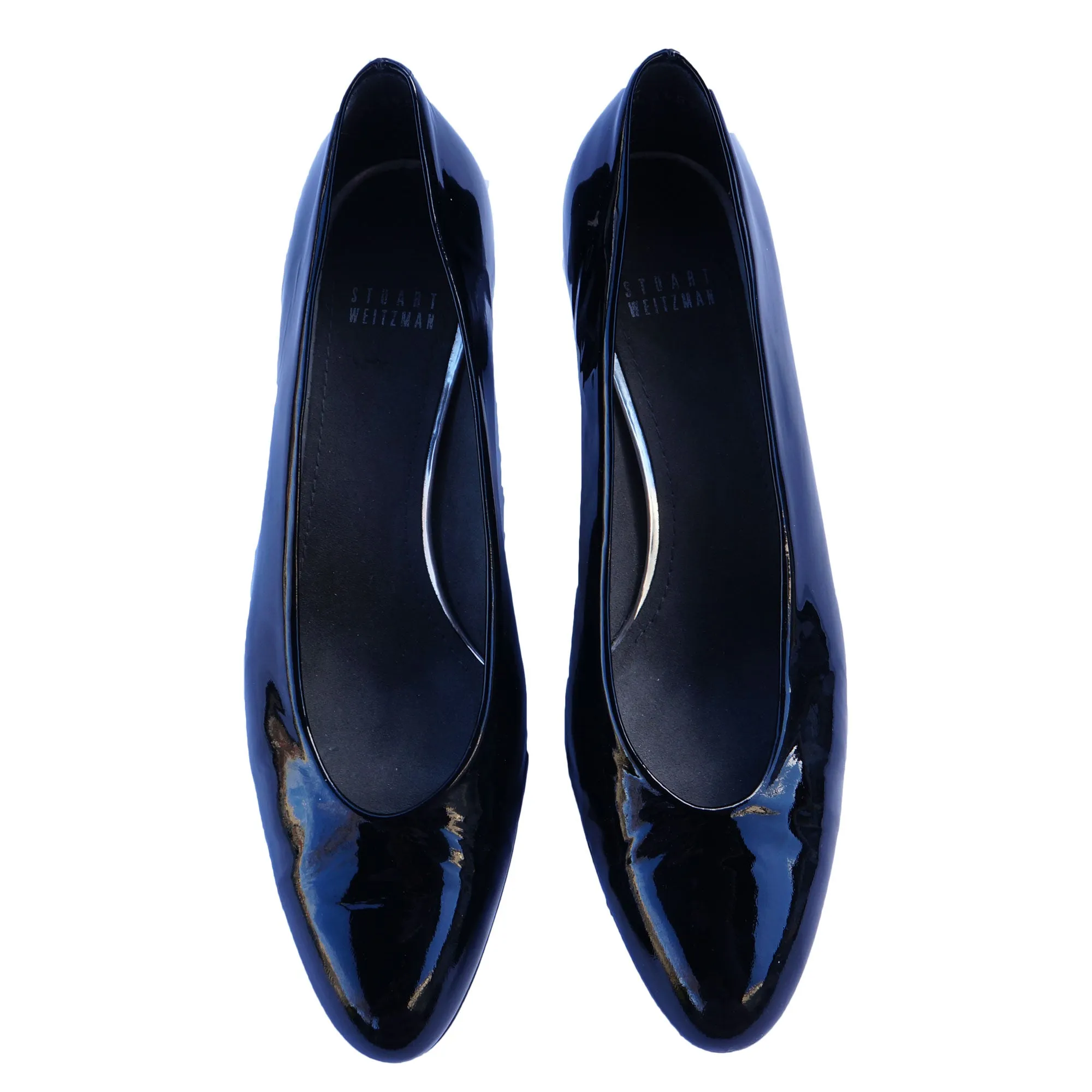 STUART WEITZMAN BLACK PATENT PUMP