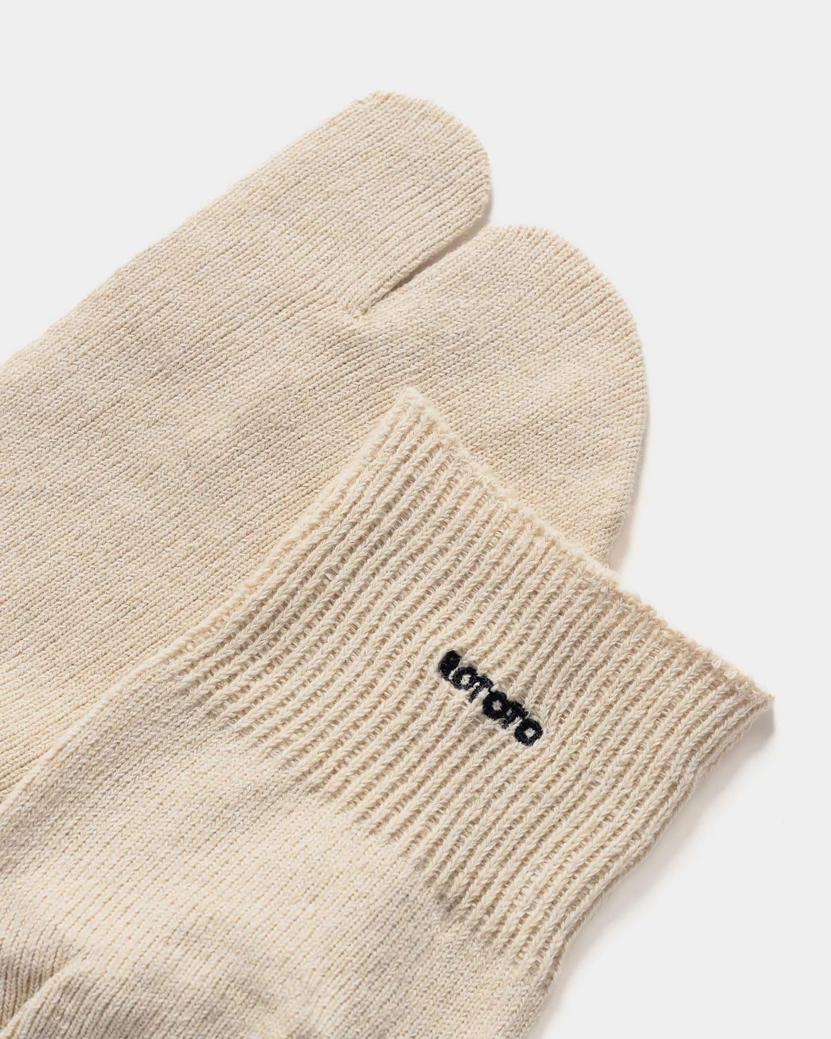 Washi/Recycled Cotton Tabi Ankle Socks Raw