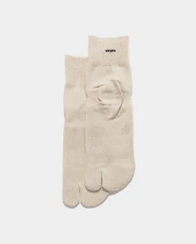 Washi/Recycled Cotton Tabi Ankle Socks Raw